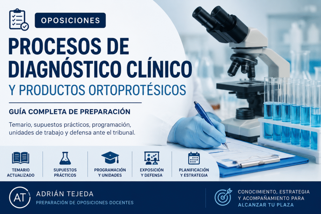Cómo preparar las oposiciones de Procesos de Diagnóstico Clínico y Productos Ortoprotésicos